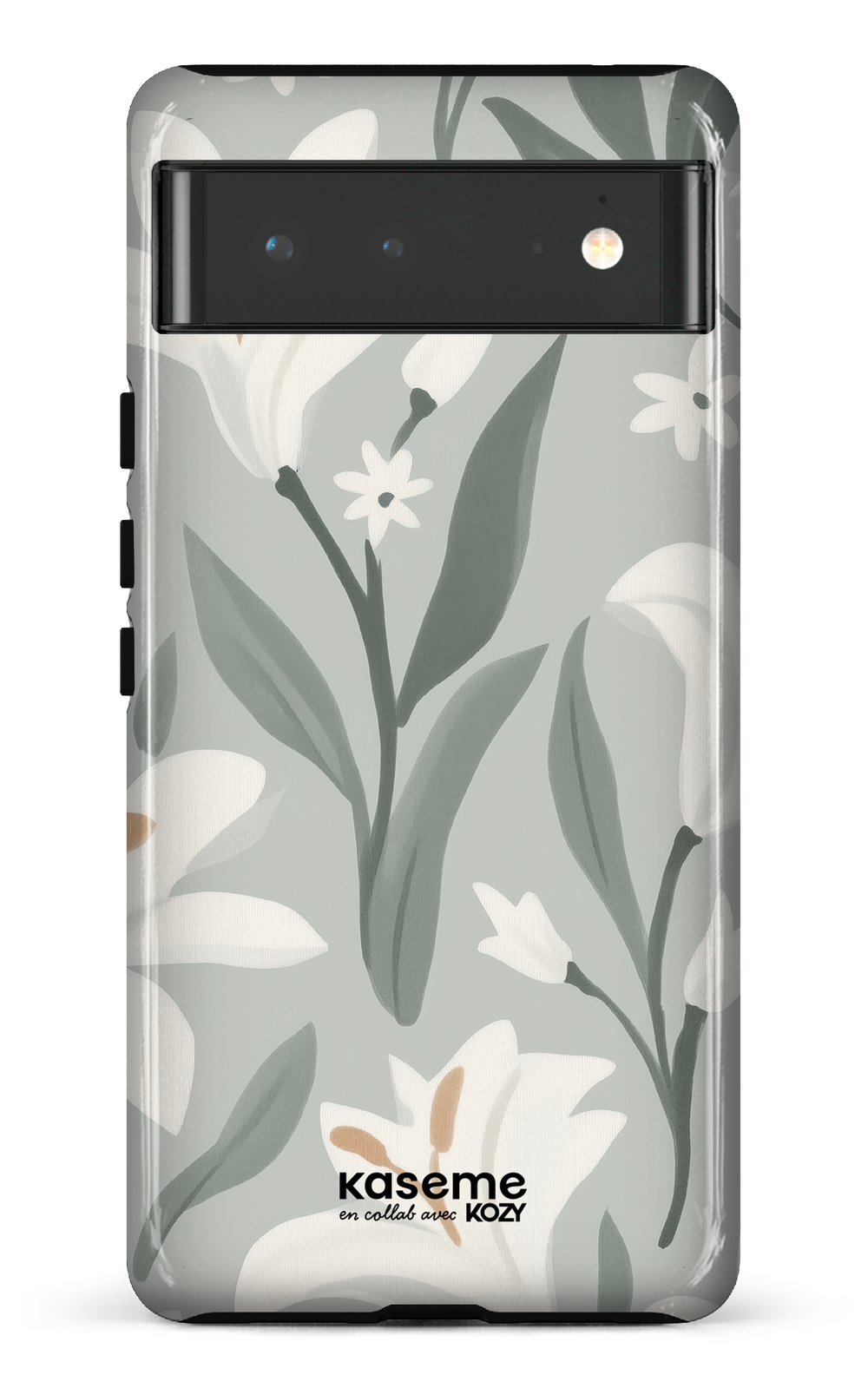 Étui impact pour cellulaire - La danse des lys sauge