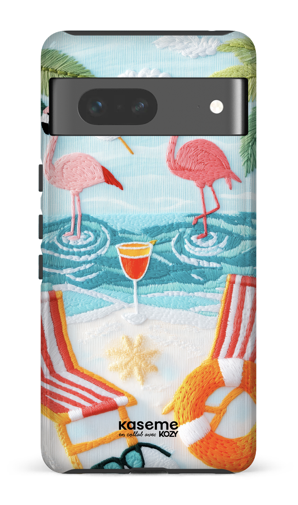 Étui impact pour cellulaire - Flamingo party