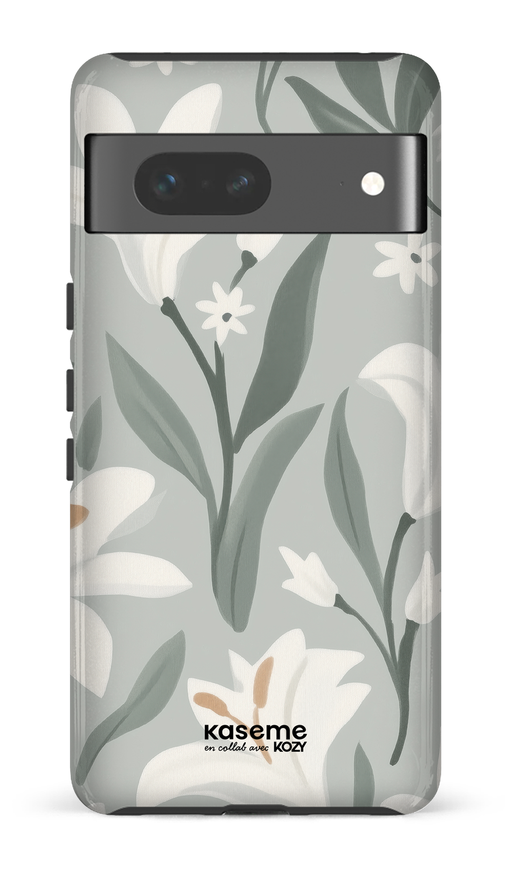 Étui impact pour cellulaire - La danse des lys sauge