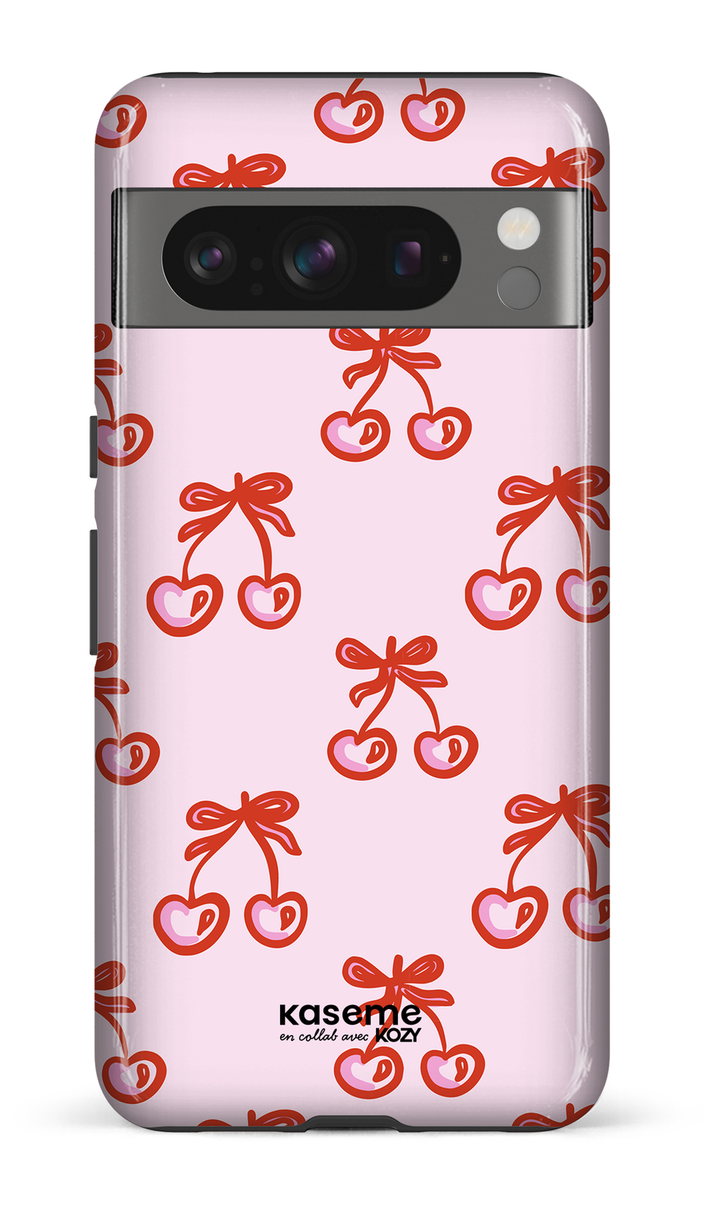 Étui impact pour cellulaire - Cerises bouclées