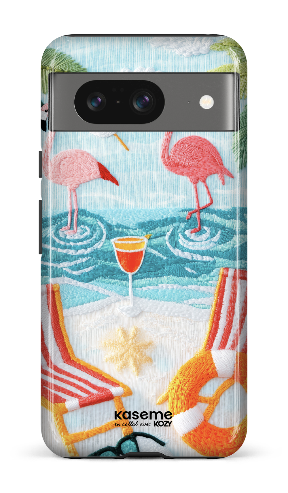 Étui impact pour cellulaire - Flamingo party