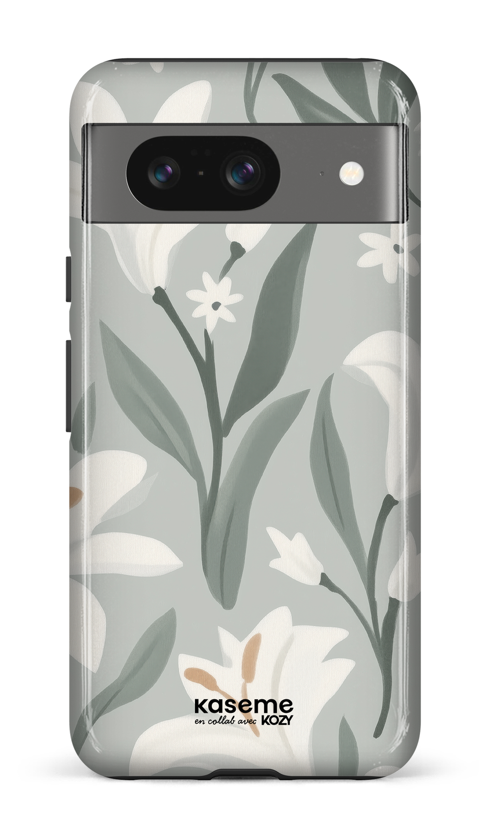 Étui impact pour cellulaire - La danse des lys sauge