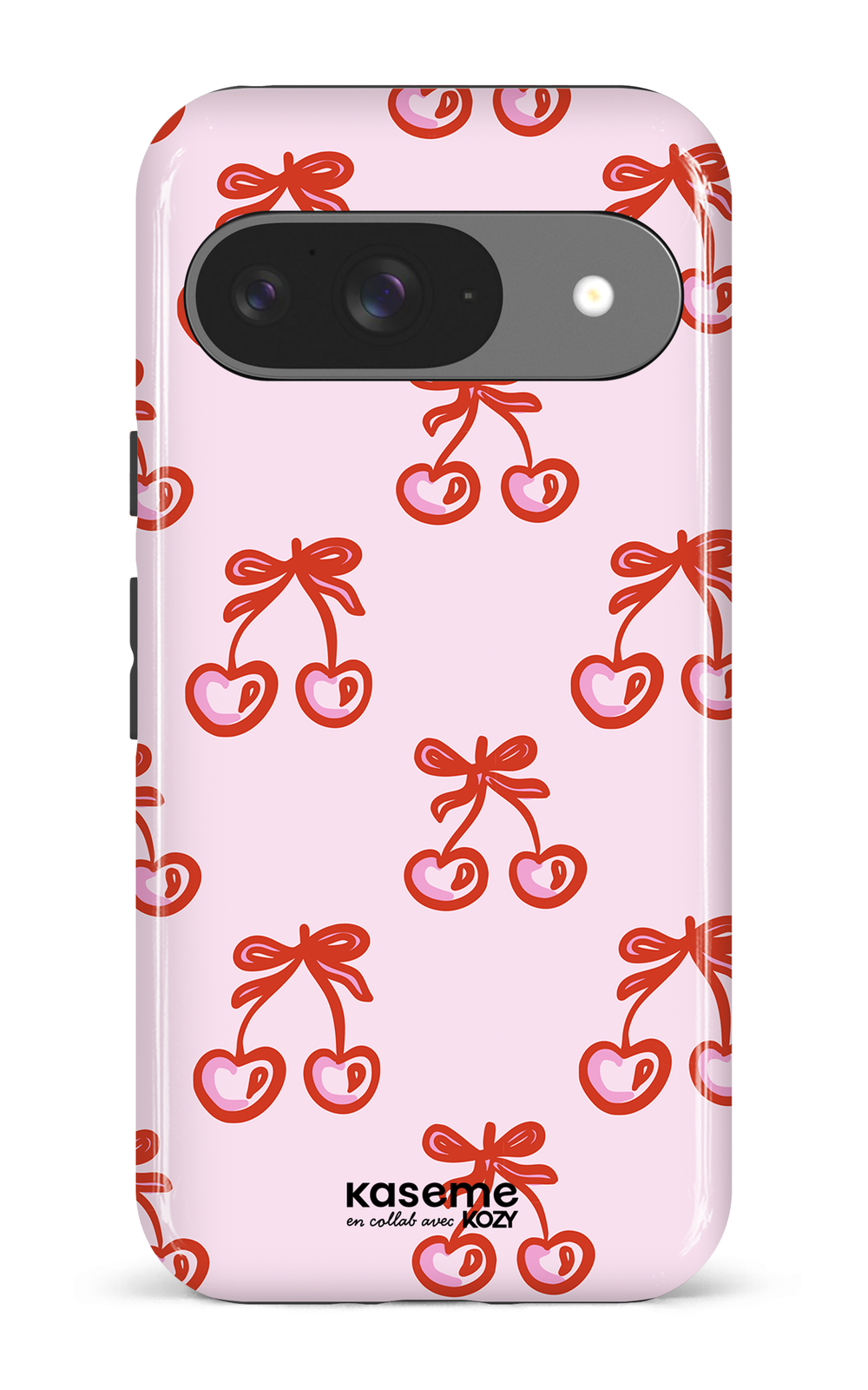 Étui impact pour cellulaire - Cerises bouclées