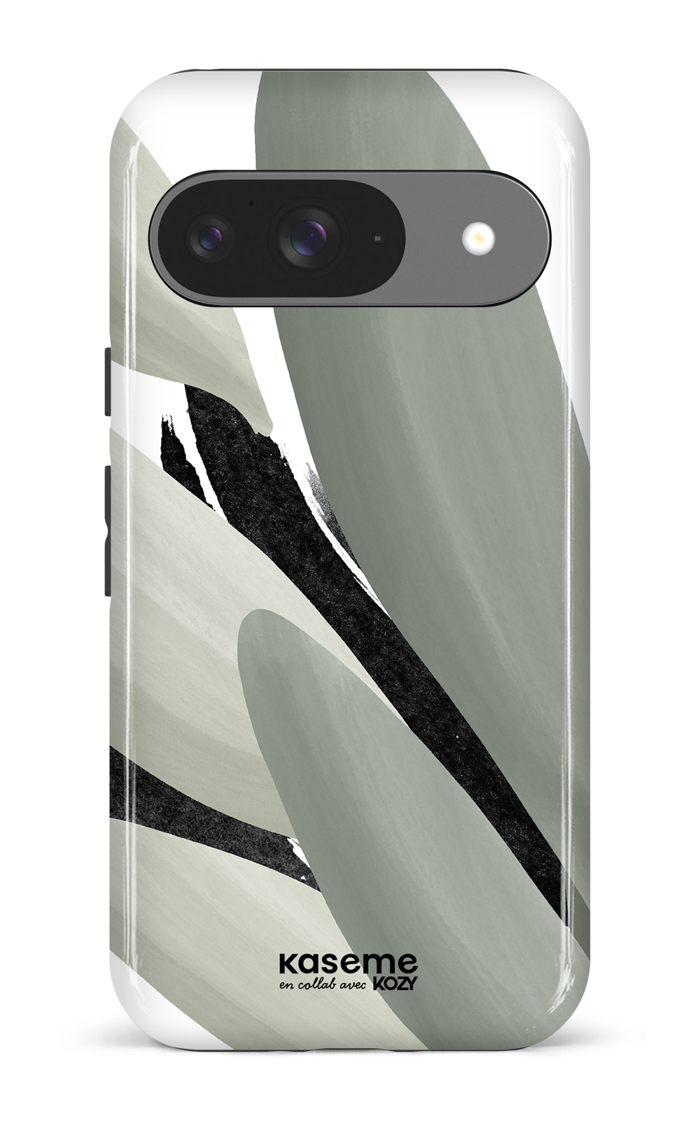 Étui impact pour cellulaire - Inspiration florale sauge