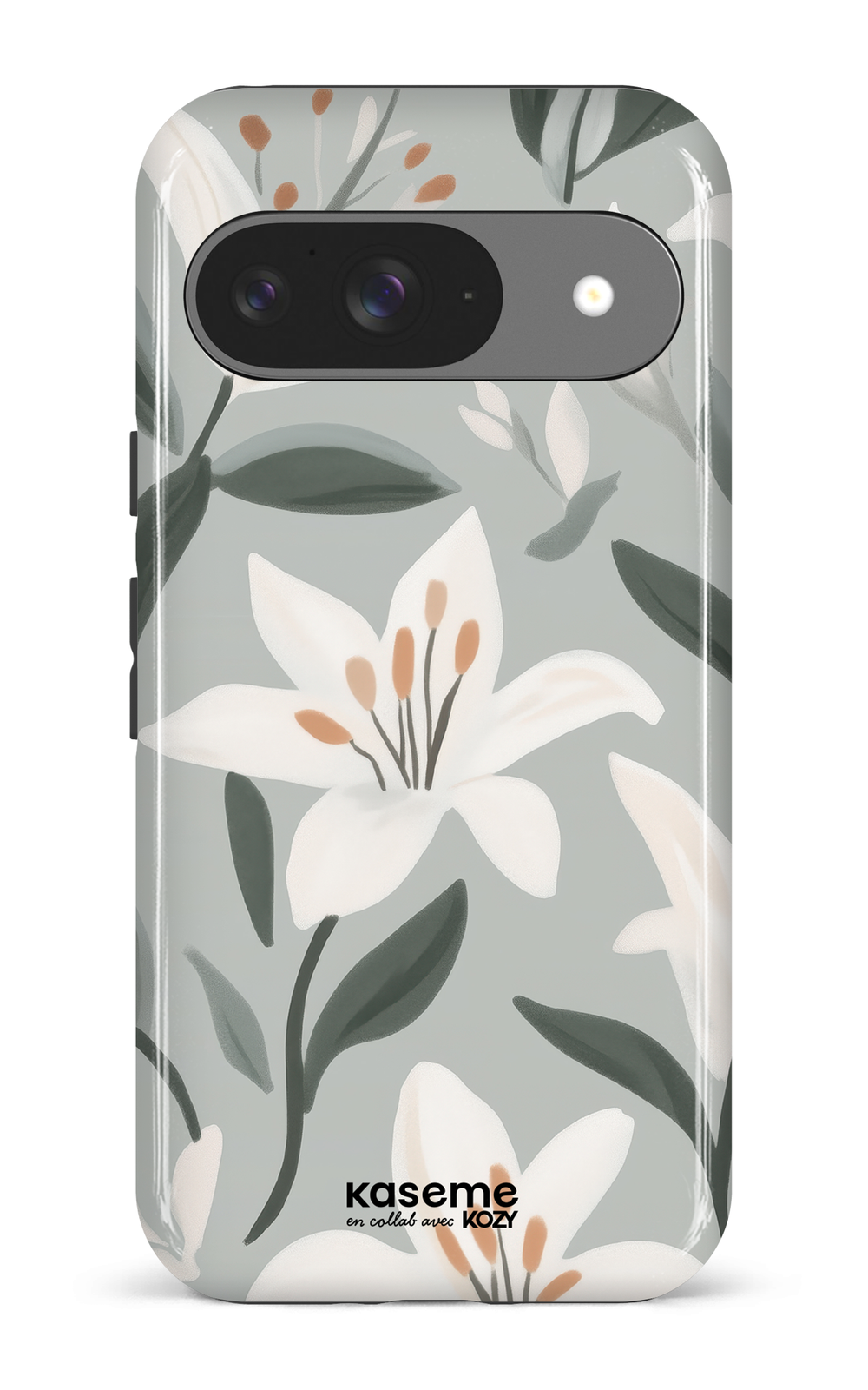 Étui impact pour cellulaire - La danse des lys bleu