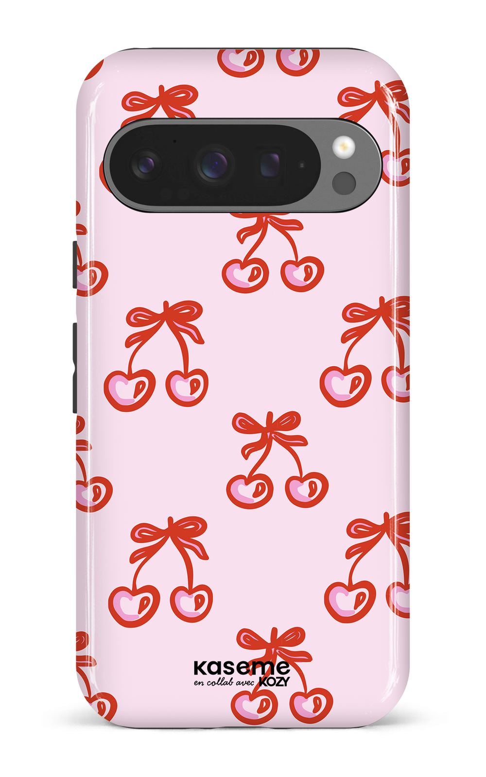 Étui impact pour cellulaire - Cerises bouclées