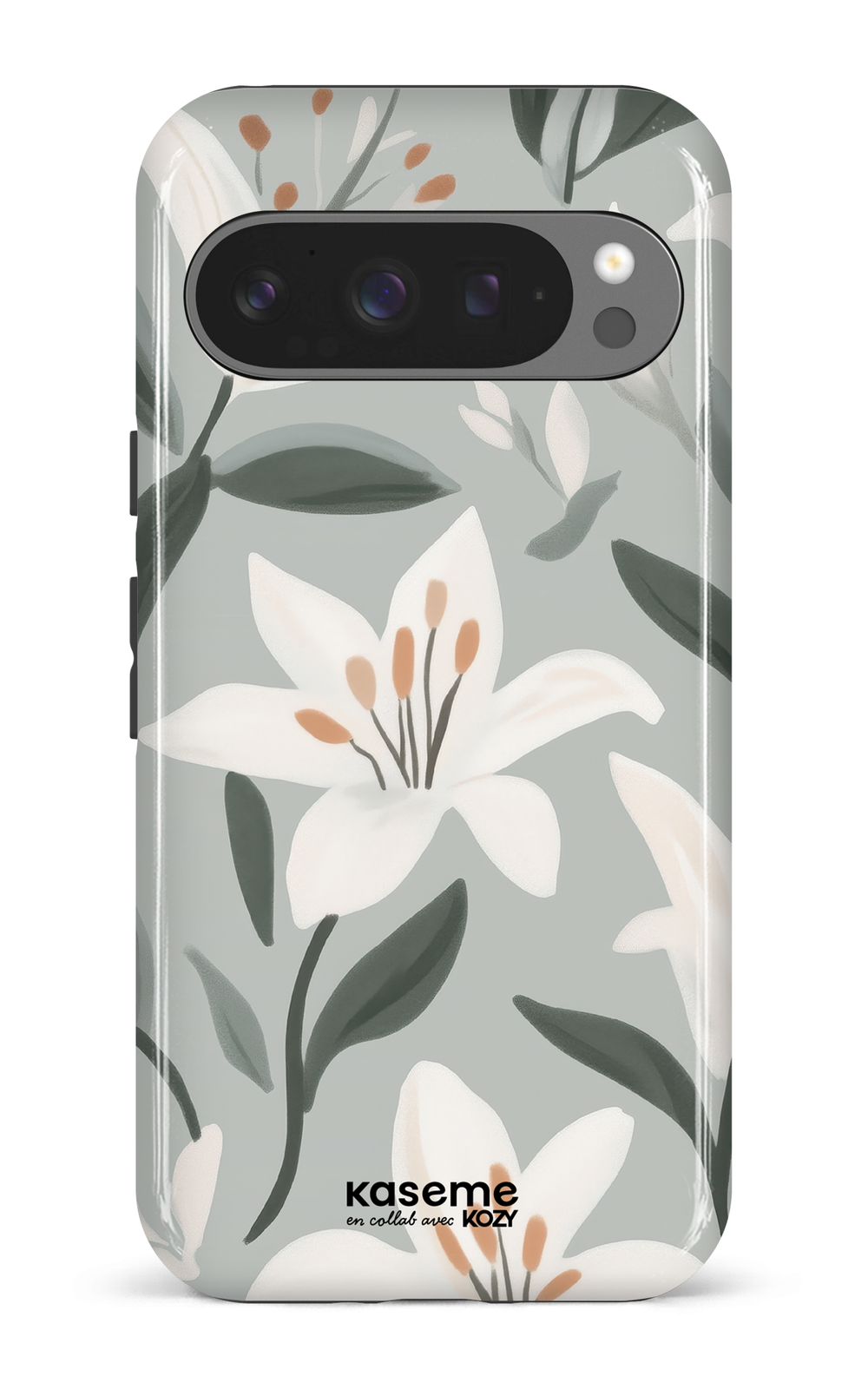 Étui impact pour cellulaire - La danse des lys bleu