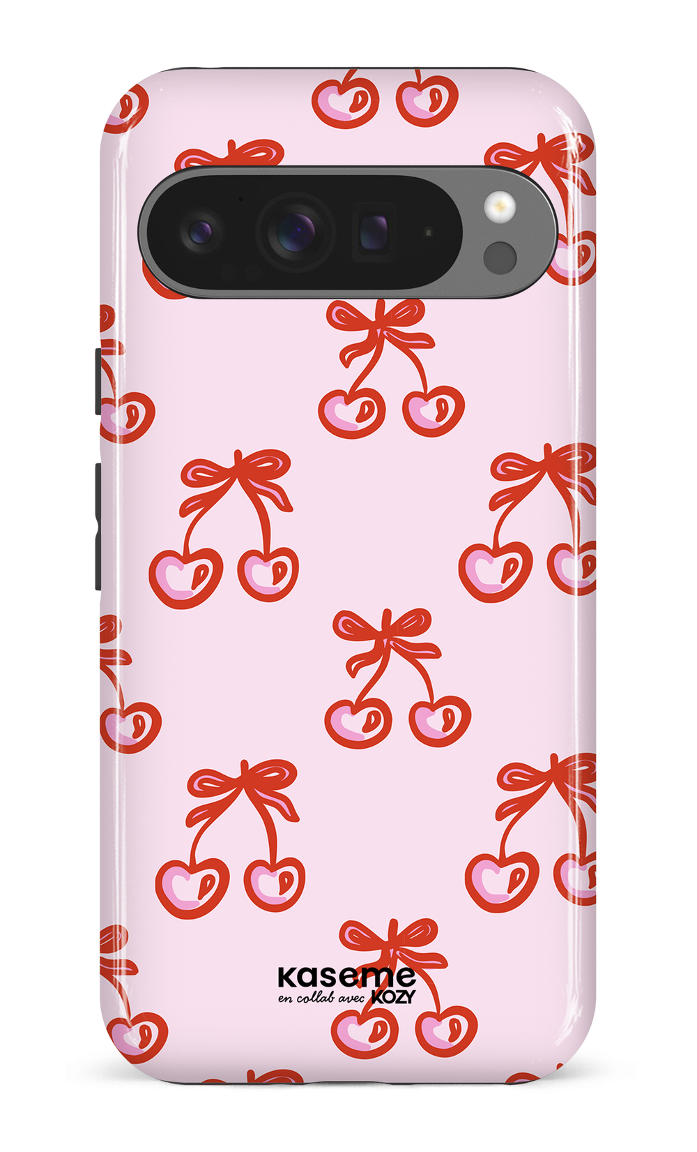 Étui impact pour cellulaire - Cerises bouclées