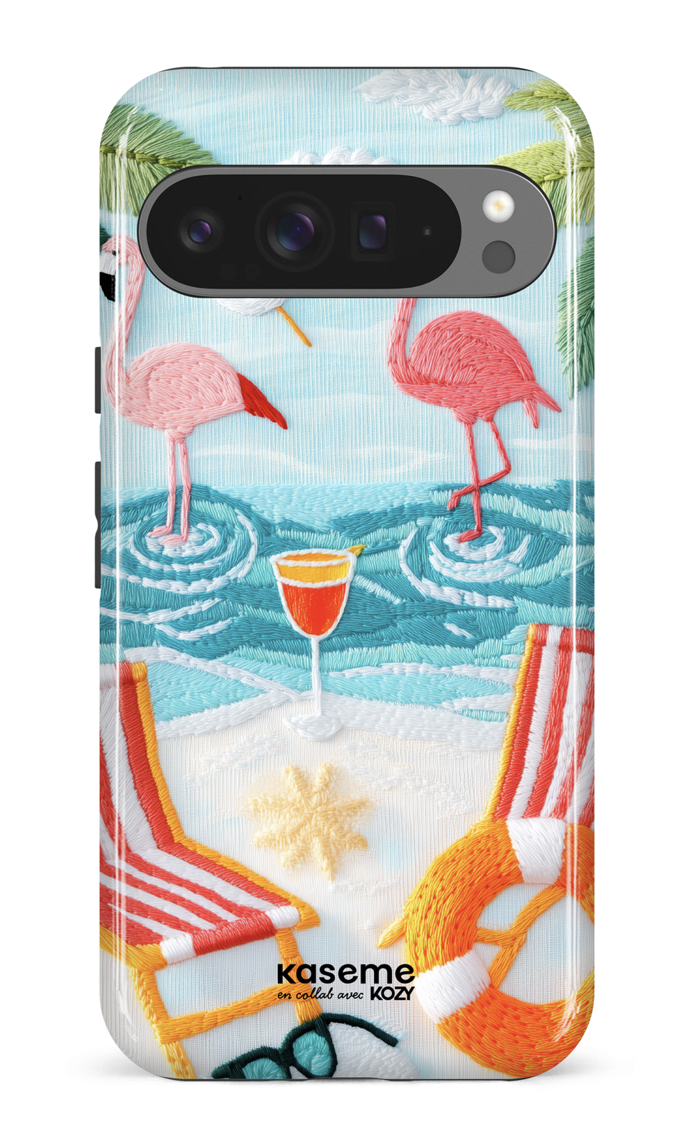 Étui impact pour cellulaire - Flamingo party