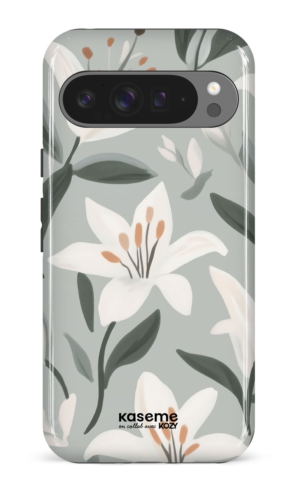 Étui impact pour cellulaire - La danse des lys bleu