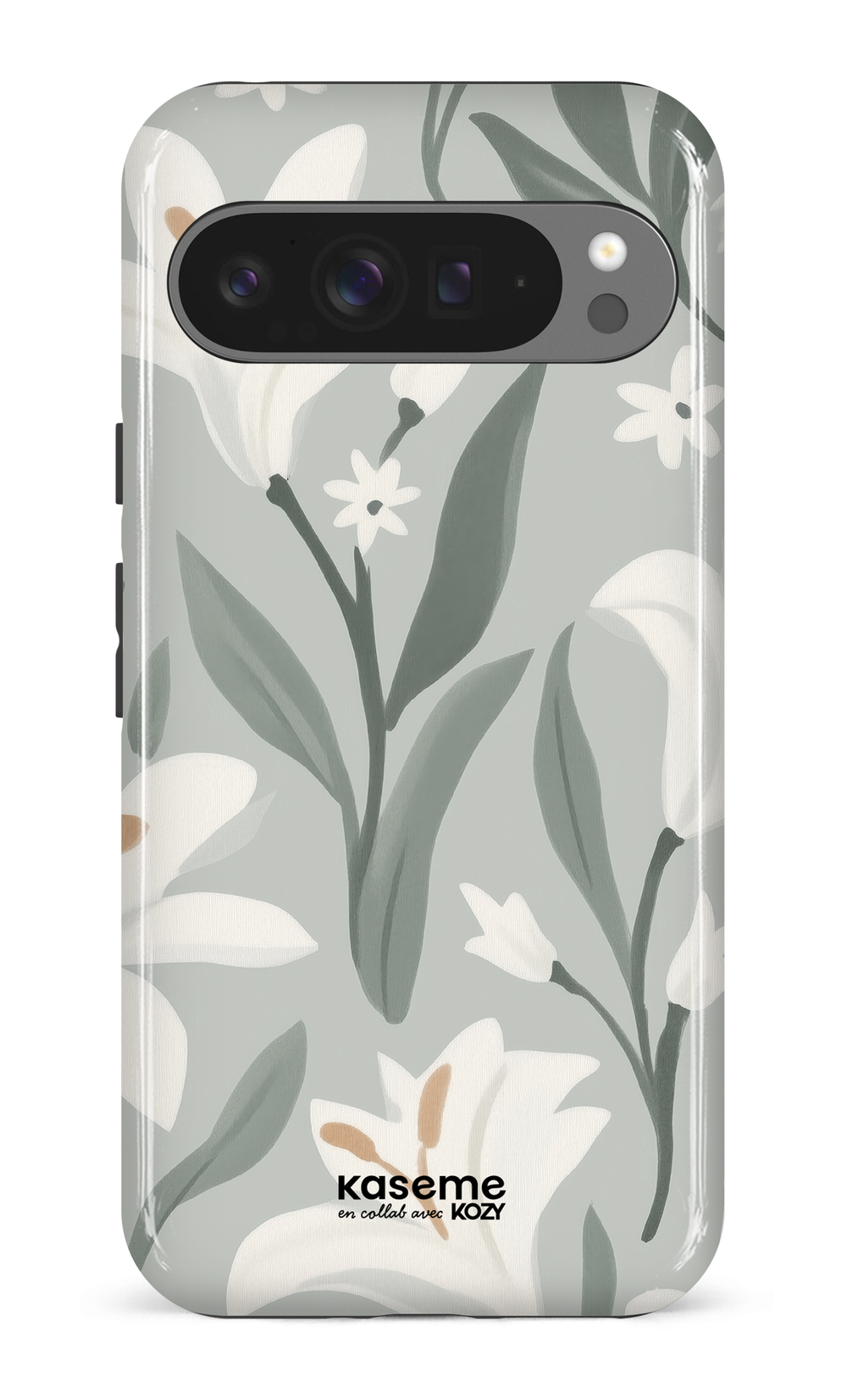 Étui impact pour cellulaire - La danse des lys sauge