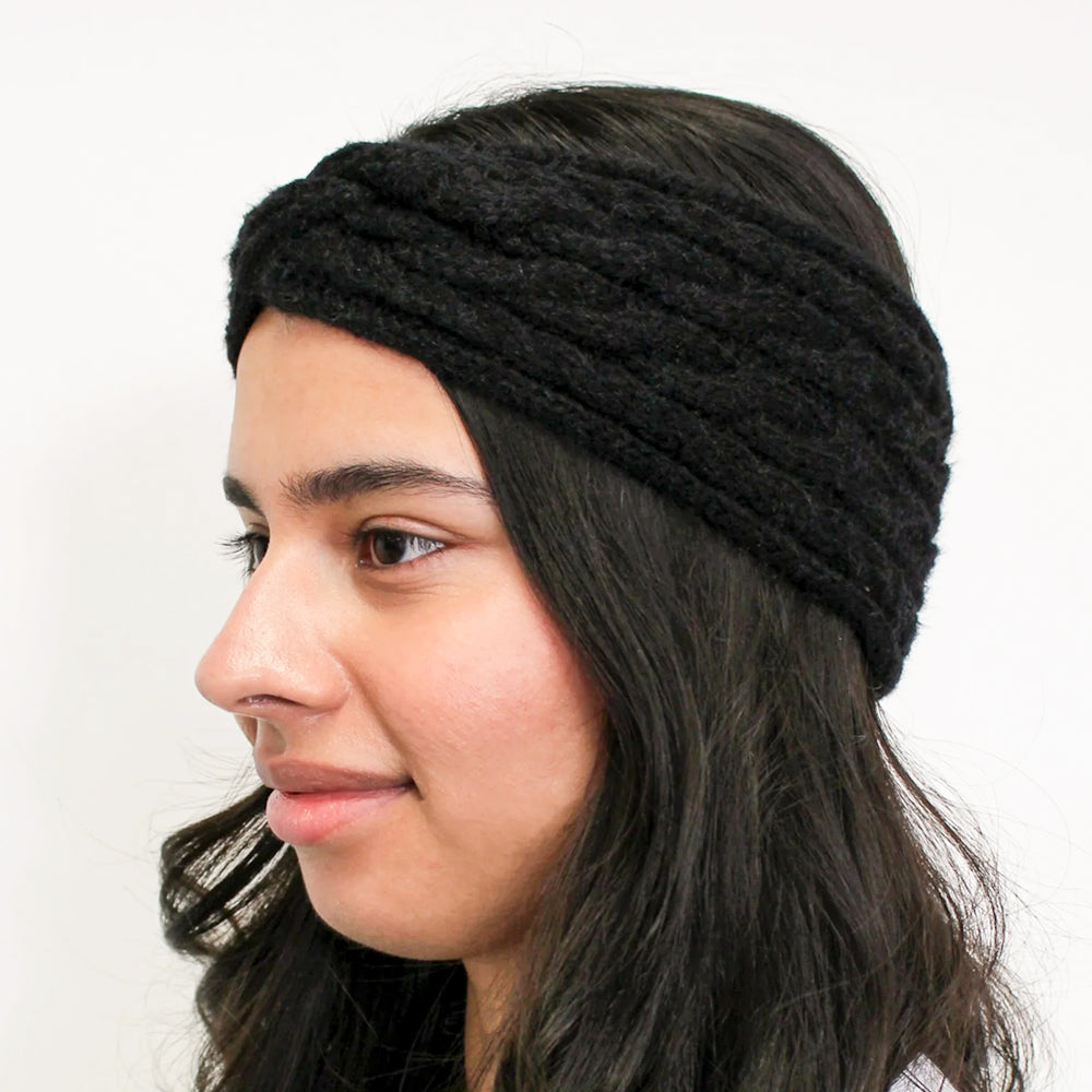 Knitted headband - Black