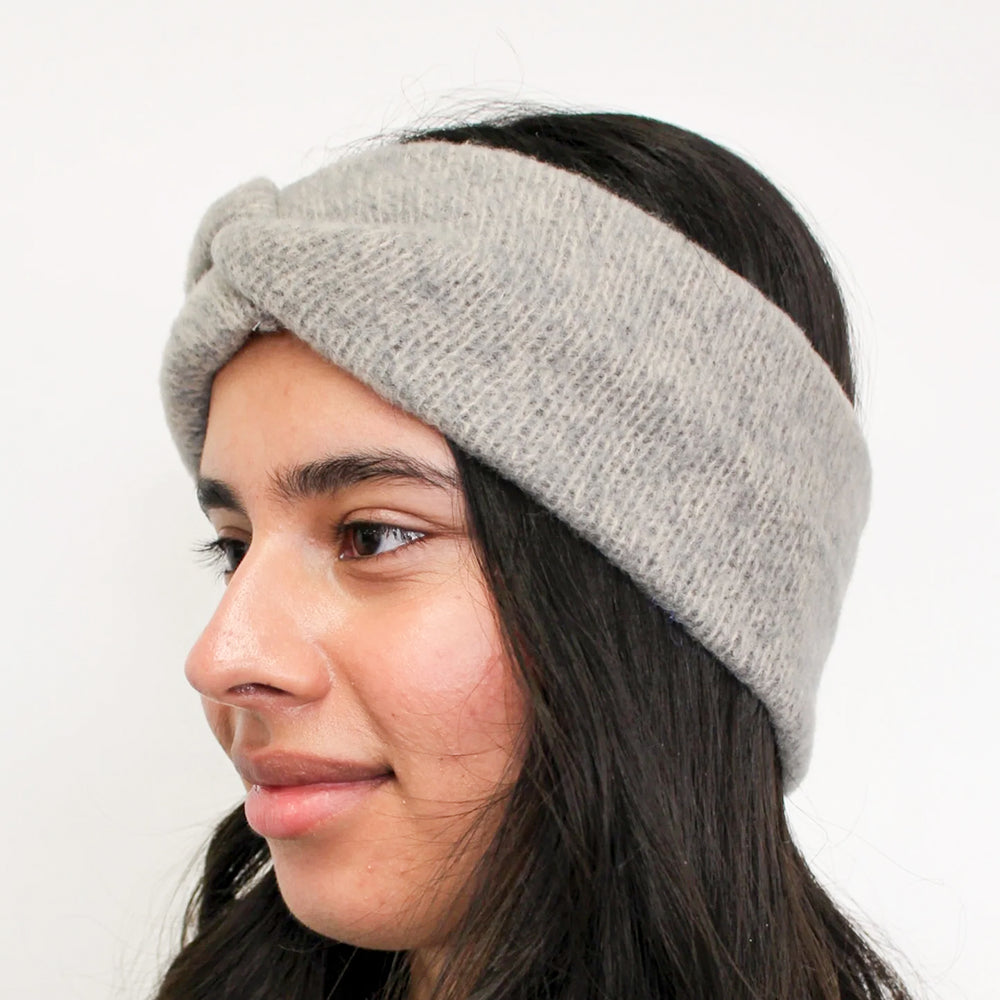 Knitted headband - Grey