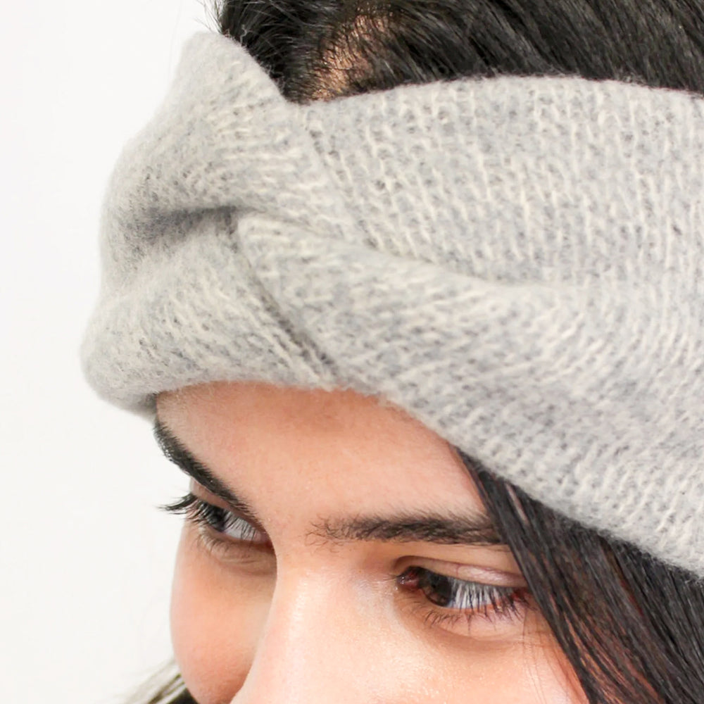 Knitted headband - Grey