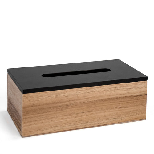 Boîte à mouchoir - Bois & noir