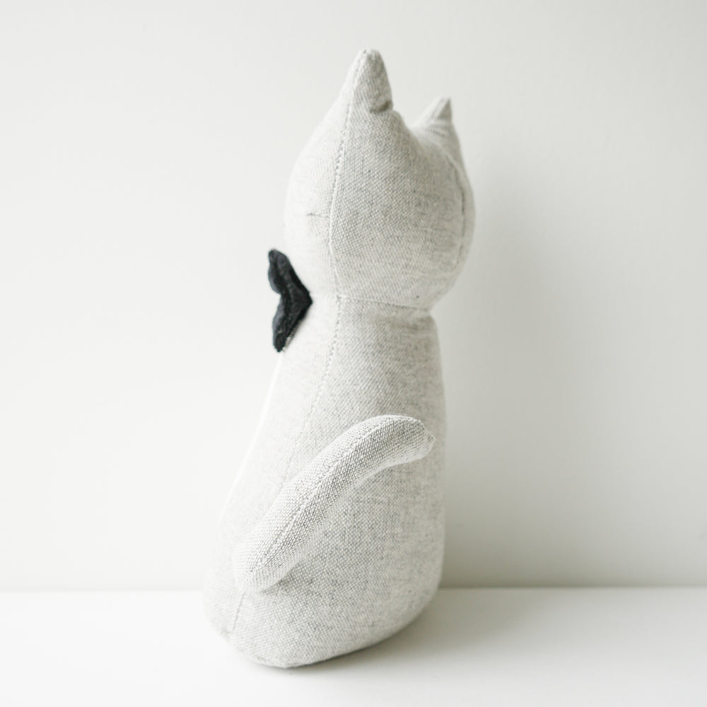 Butoir de porte - Chat gris