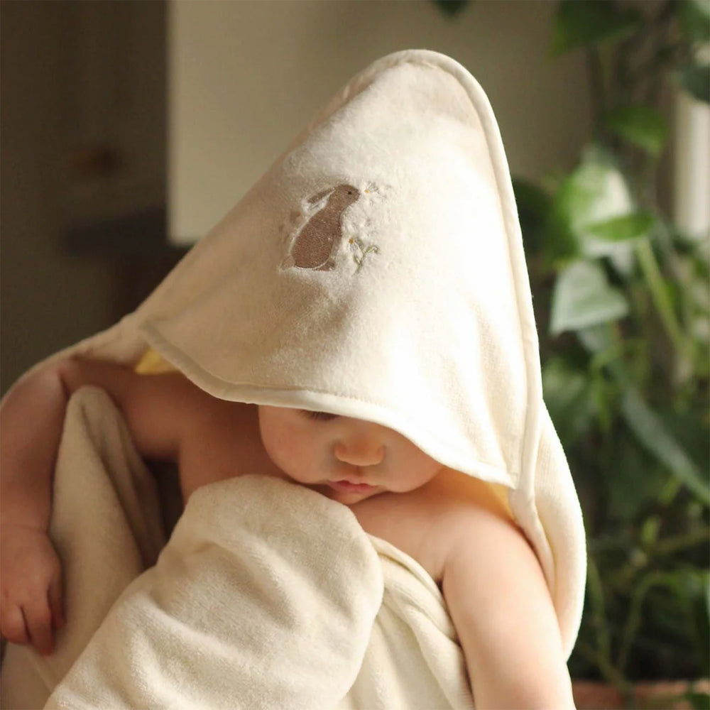 Serviette de bain pour bébé - Lapin||Baby hooded towel - Bunny