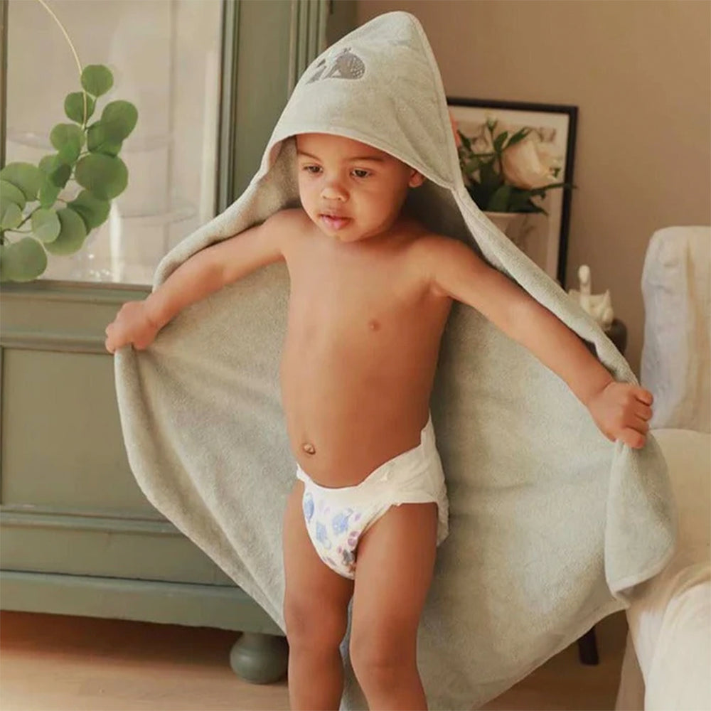 Serviette de bain pour bébé - Grenouille||Baby hooded towel - Frog