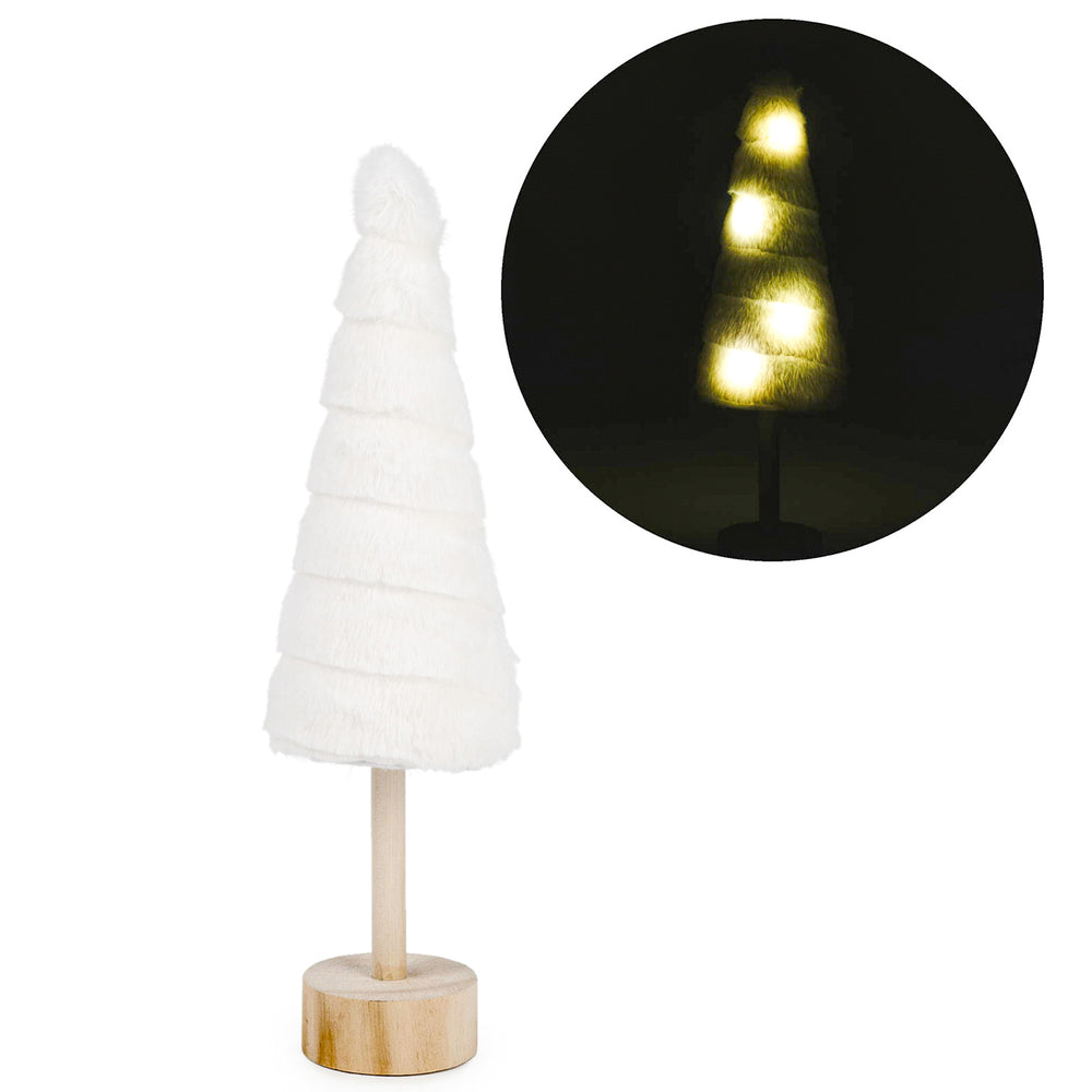 Illuminated plush Christmas tree - Small