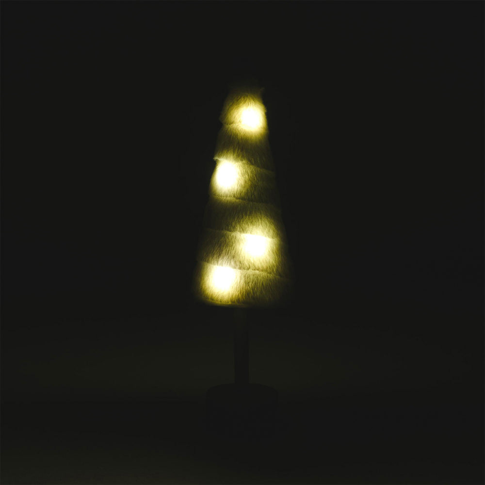 Illuminated plush Christmas tree - Small