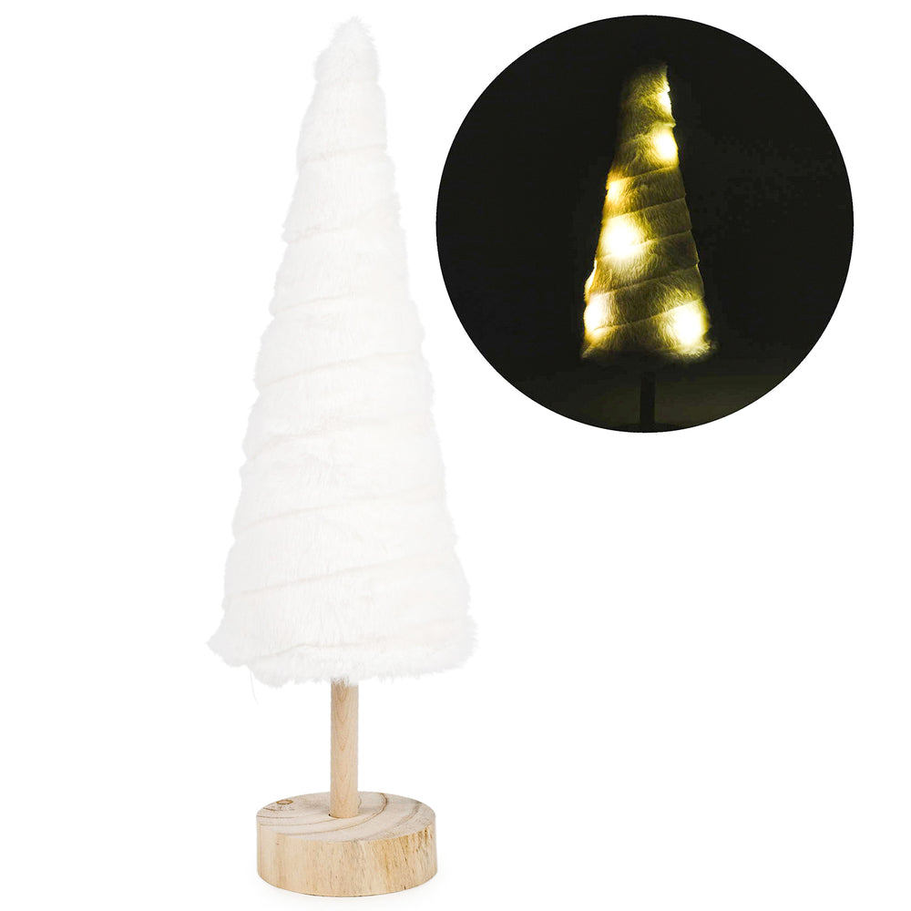 Illuminated plush Christmas tree - Large