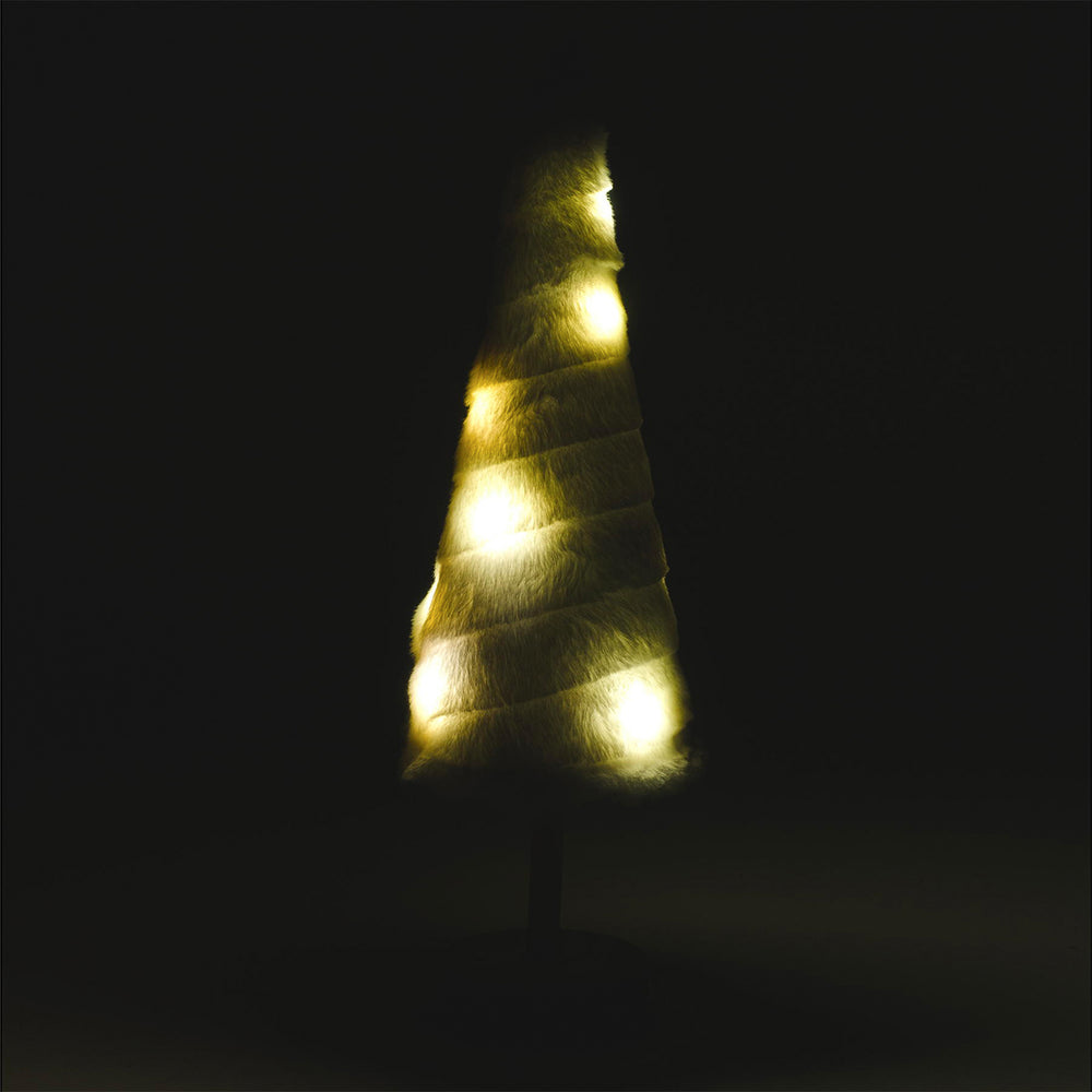 Illuminated plush Christmas tree - Large