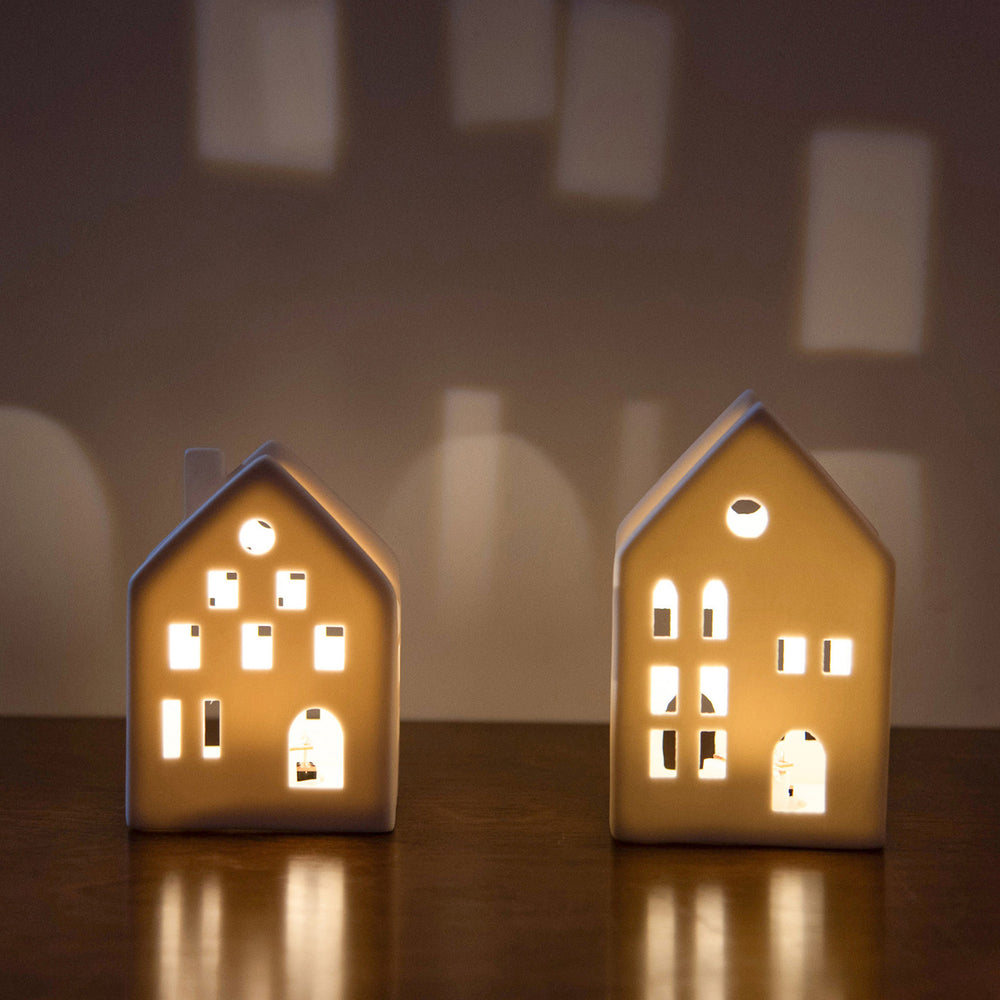 LED porcelain house