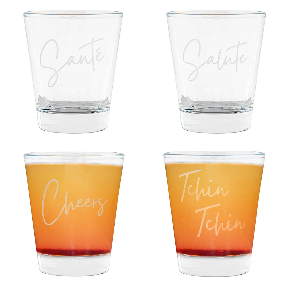 Set of shot glasses (4) - Festive