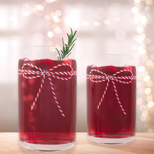 Ensemble de 2 verres - Boucle rouge