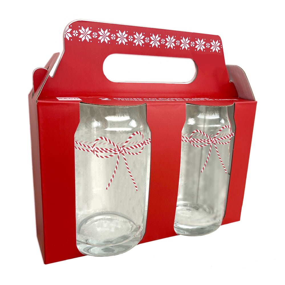 Ensemble de 2 verres - Boucle rouge