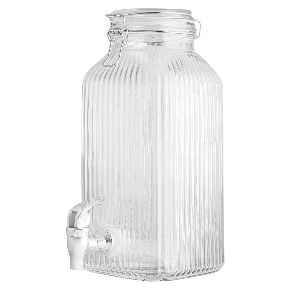Optical glass beverage dispenser