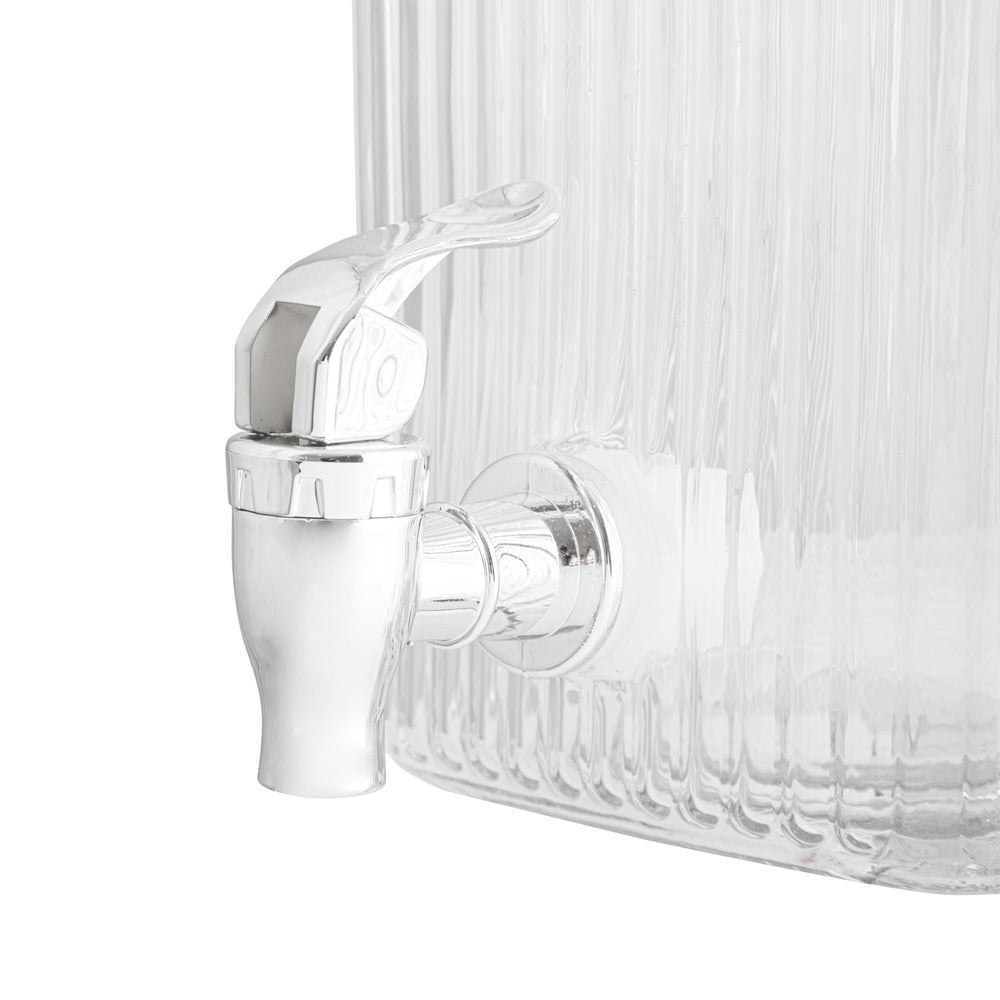 Optical glass beverage dispenser