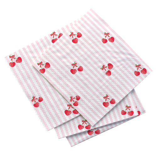 Serviette de table - Éclats de cerises