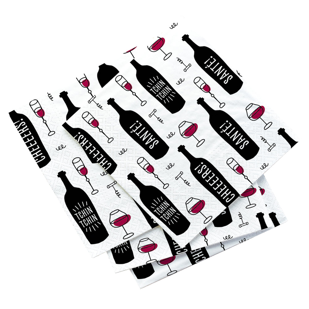 Serviettes de table - Tchin tchin