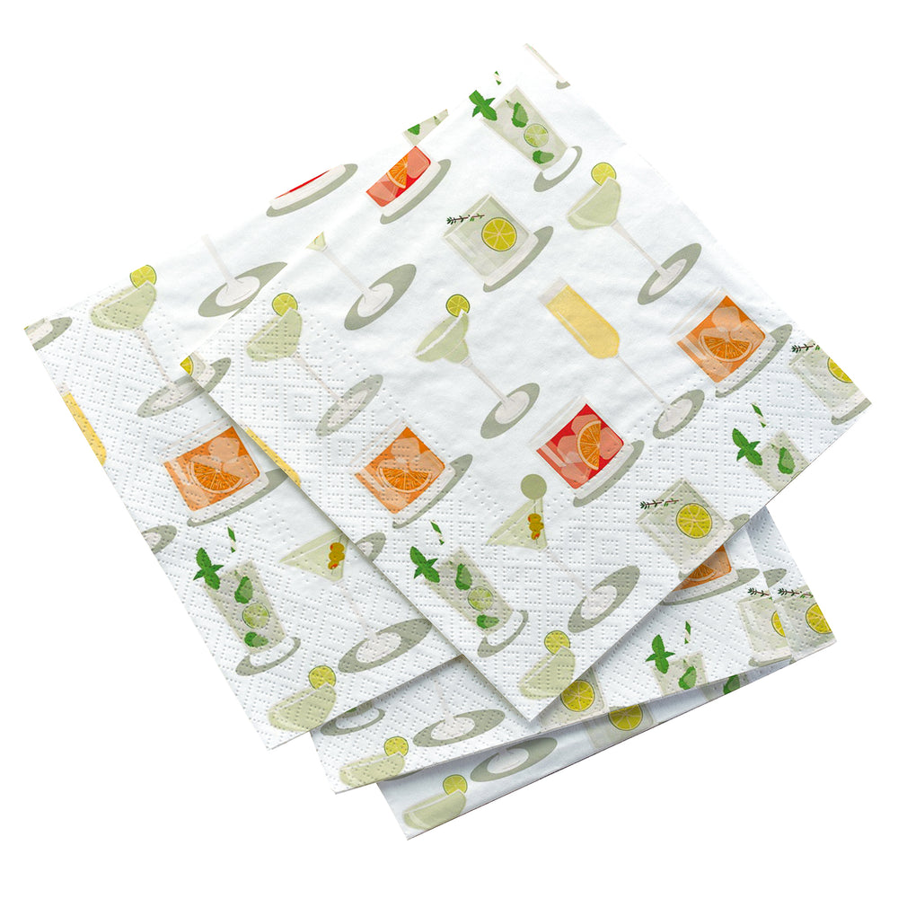 Serviettes de table - Cocktail ensoleillé