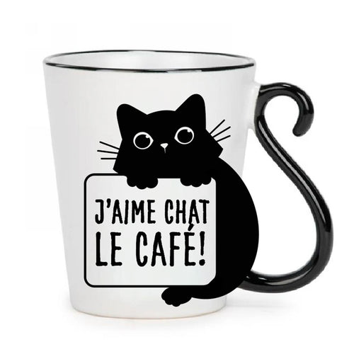 Tasse - J'aime chat le café!