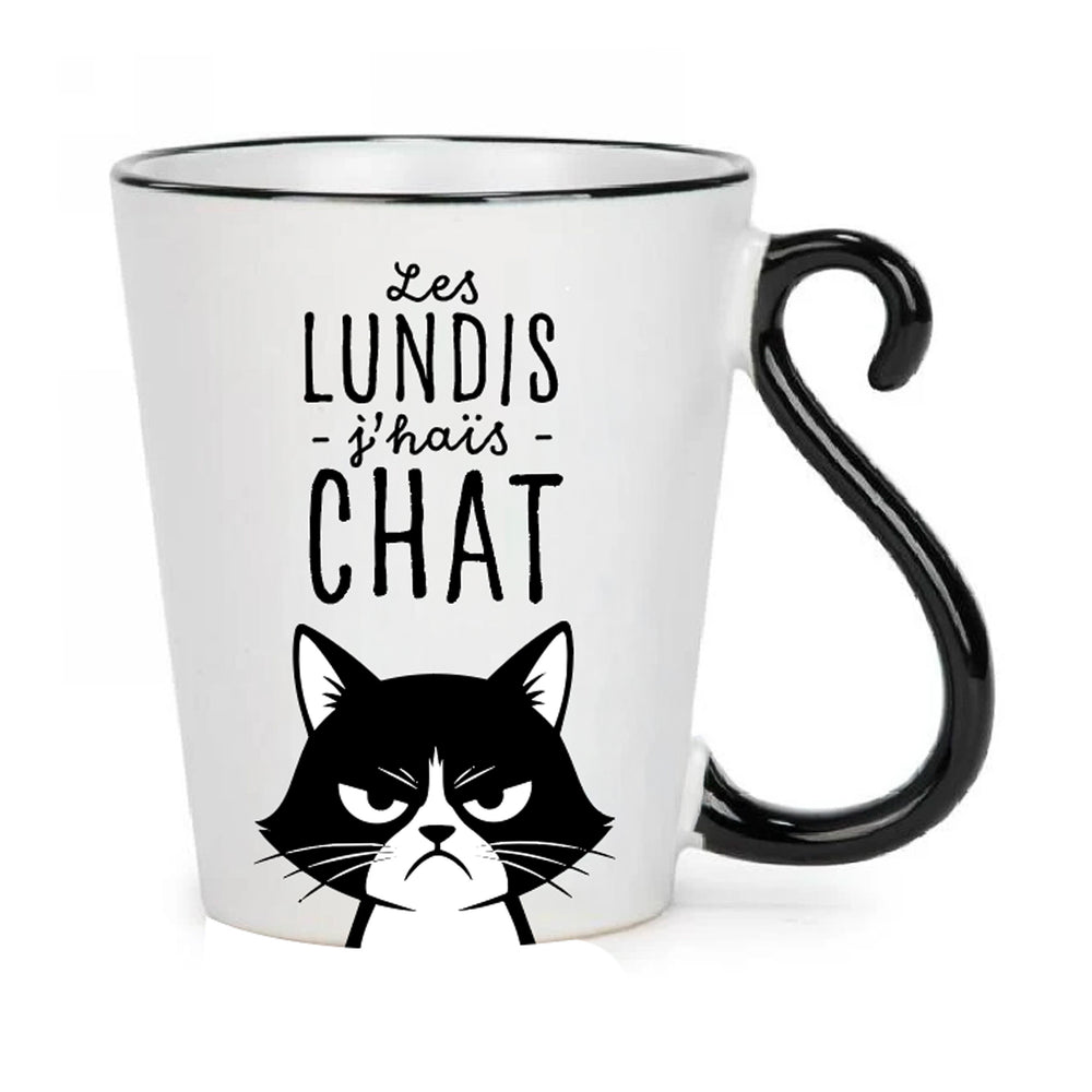 Tasse - Les lundis j'haïs chat