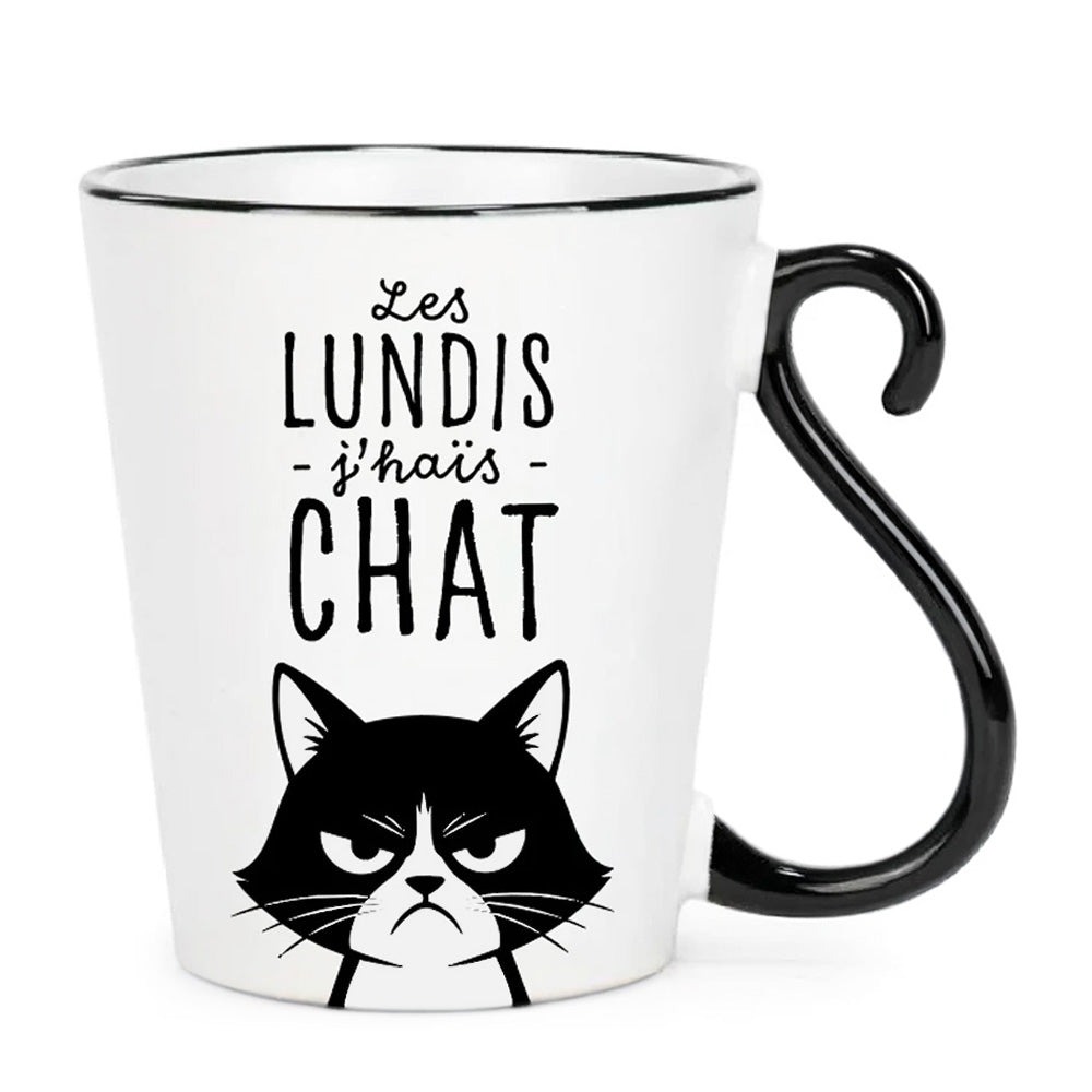 Tasse - Les lundis j'haïs chat