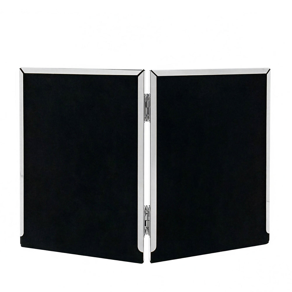 Cadre photo double Halo 4x6 - Argent