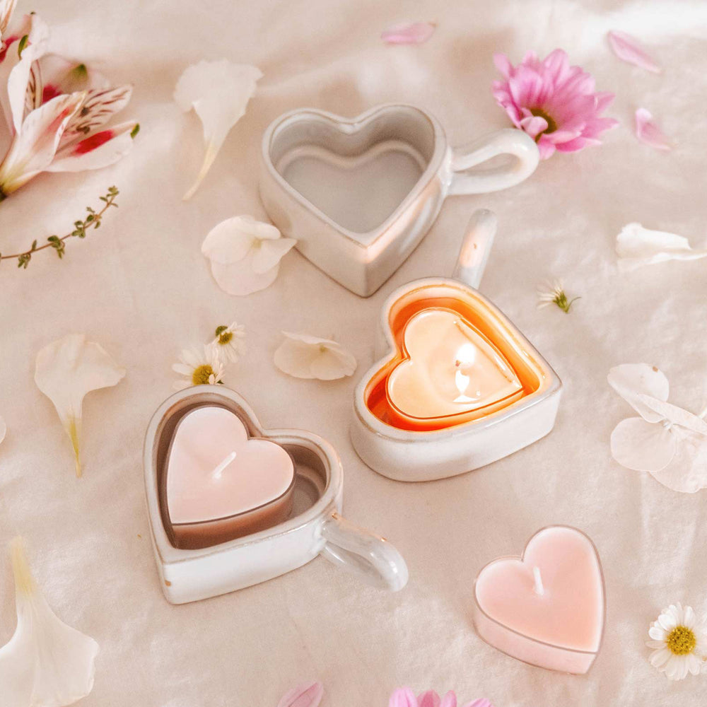 Tealight holder - Heart & Glow