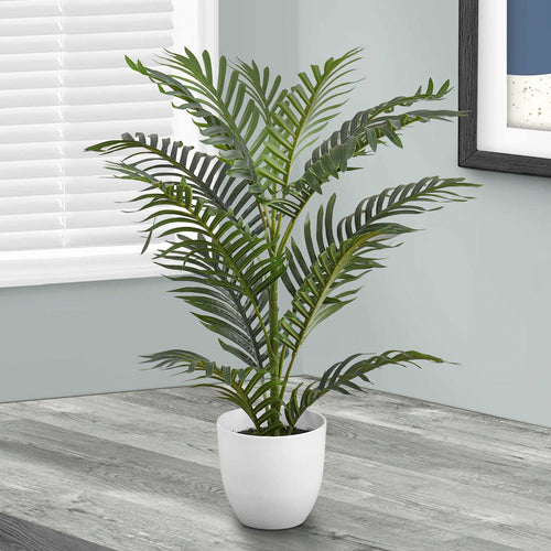 Palmier artificiel en pot blanc||Artificial palm tree in white pot