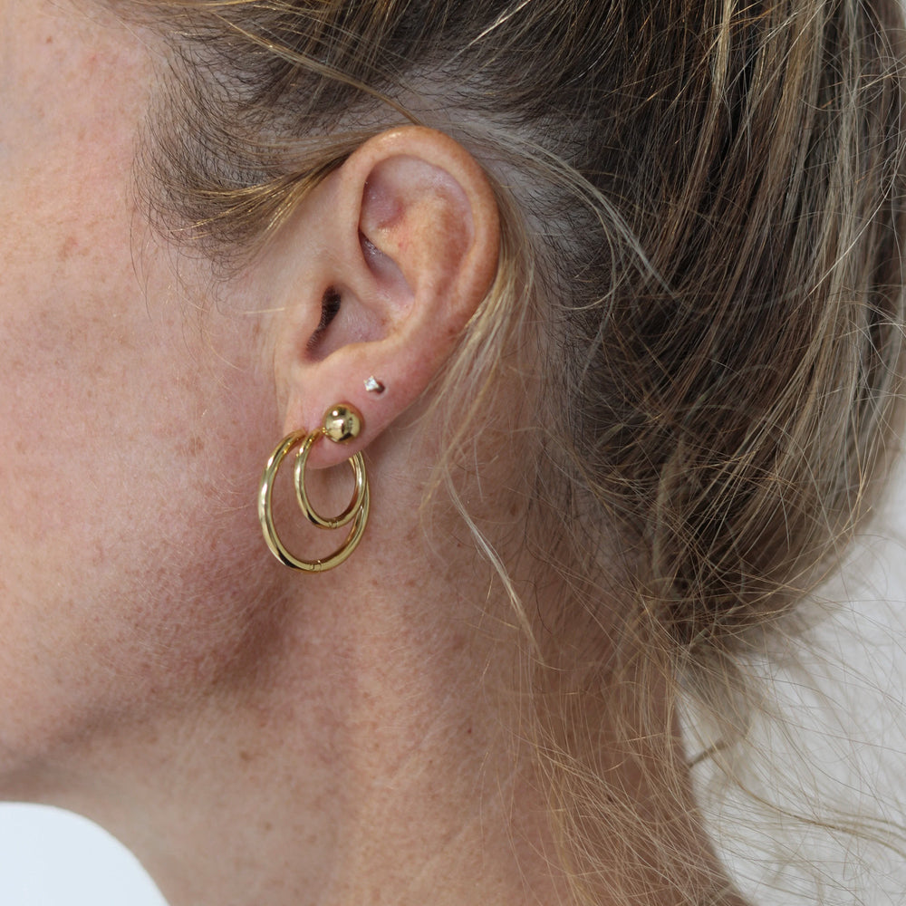 Boucles d’oreilles dorés - Perle
