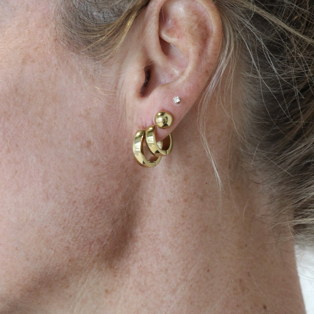 Boucles d’oreilles dorés - Petites anneaux