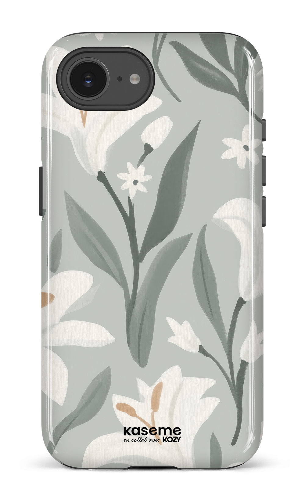 Étui impact pour cellulaire - La danse des lys sauge