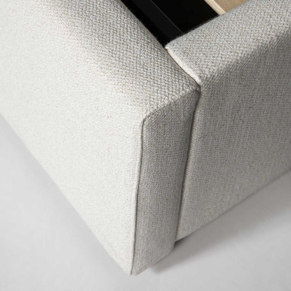Queen cream bed with storage - Josie