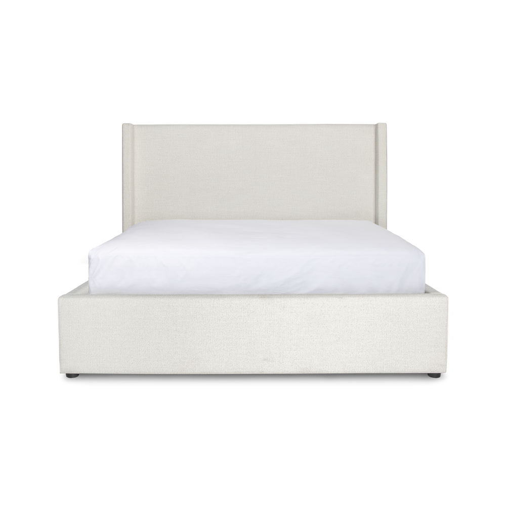 Queen cream bed with storage - Josie