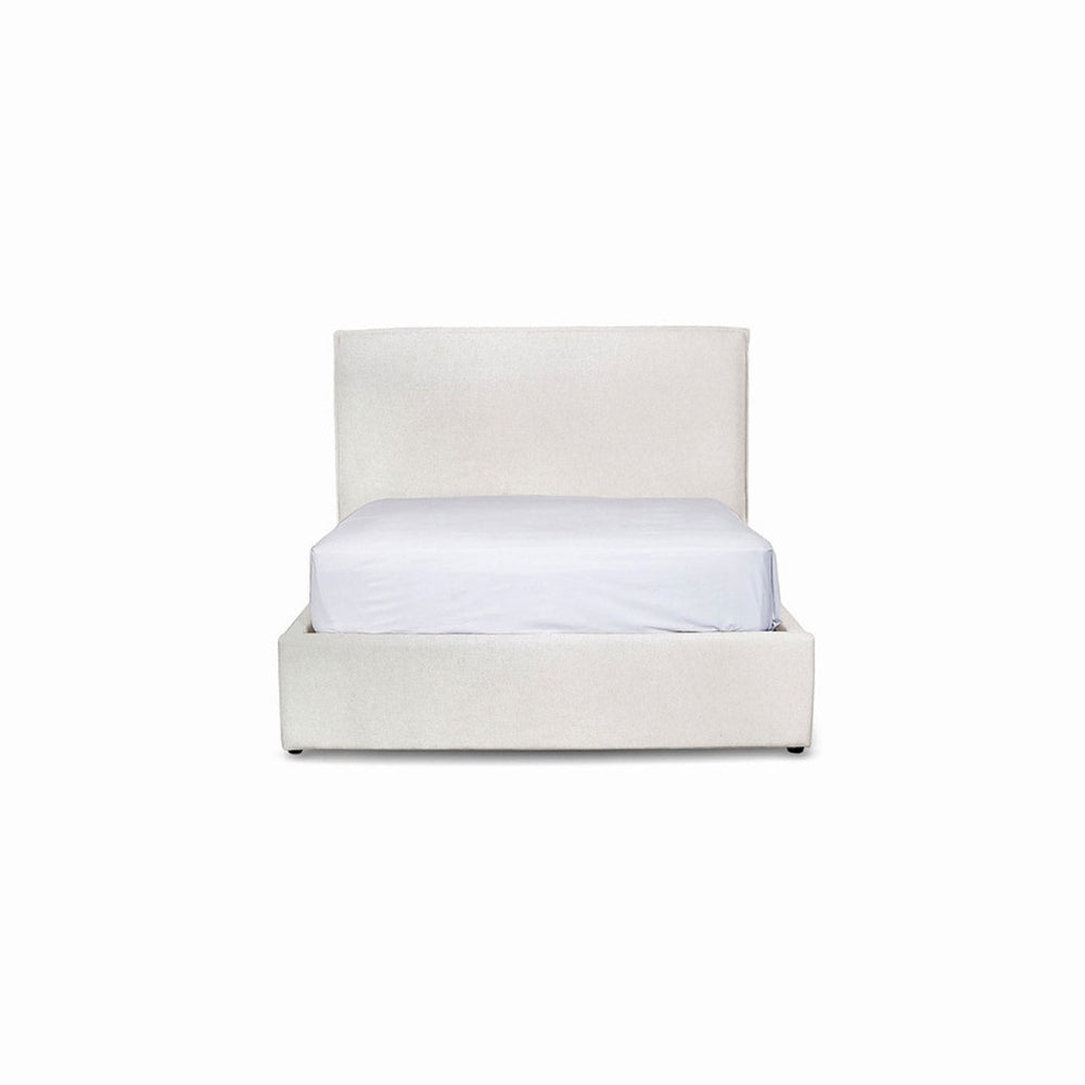 Lit avec rangement Double crème - Julia