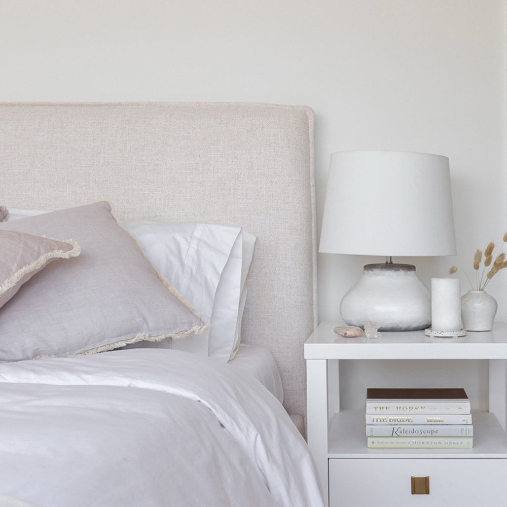 Lit avec rangement Double crème - Julia