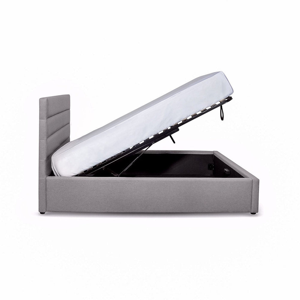 Queen grey Storage bed - Justin
