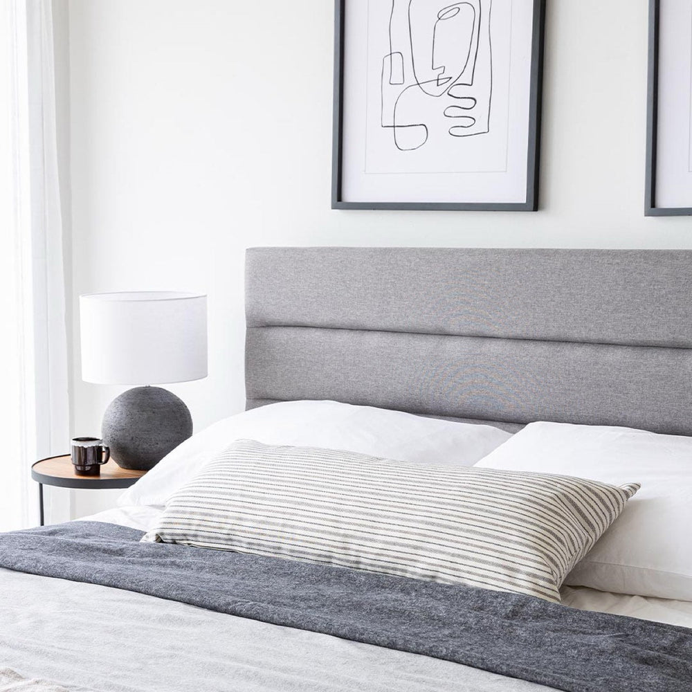 Lit avec rangement Double gris - Justin